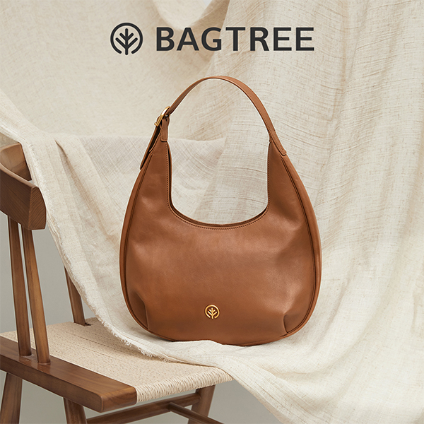BAGTREE包包树海贝包 头层植鞣牛皮单肩斜挎女包通勤百搭腋下hobo