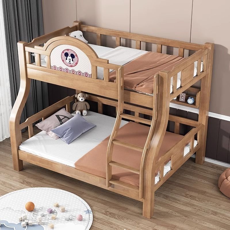 2024新款上下铺二层床双人子母床高低床实木上下床加厚加粗学生床