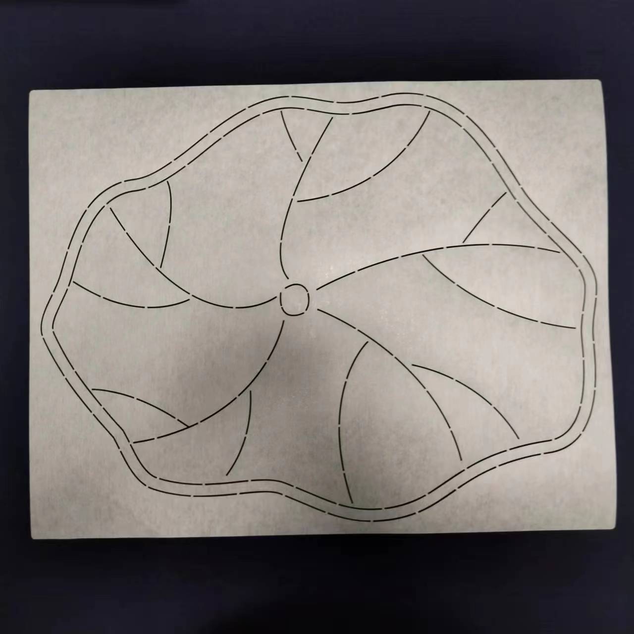 R14刺子绣模板荷叶茶席杯垫拓图画图透明加宽手工方形防滑软模板