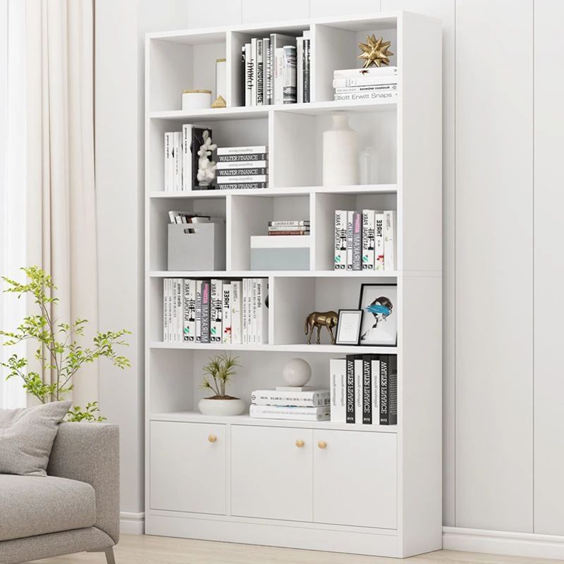 新疆包邮书架置物架落地多层书柜客厅卧室收纳储物柜简易学生家用