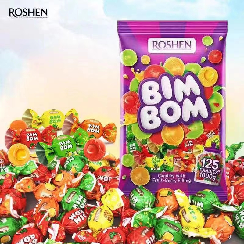 如胜乒乓夹心硬质糖果水果味混合口味500g/袋 进口水果硬糖