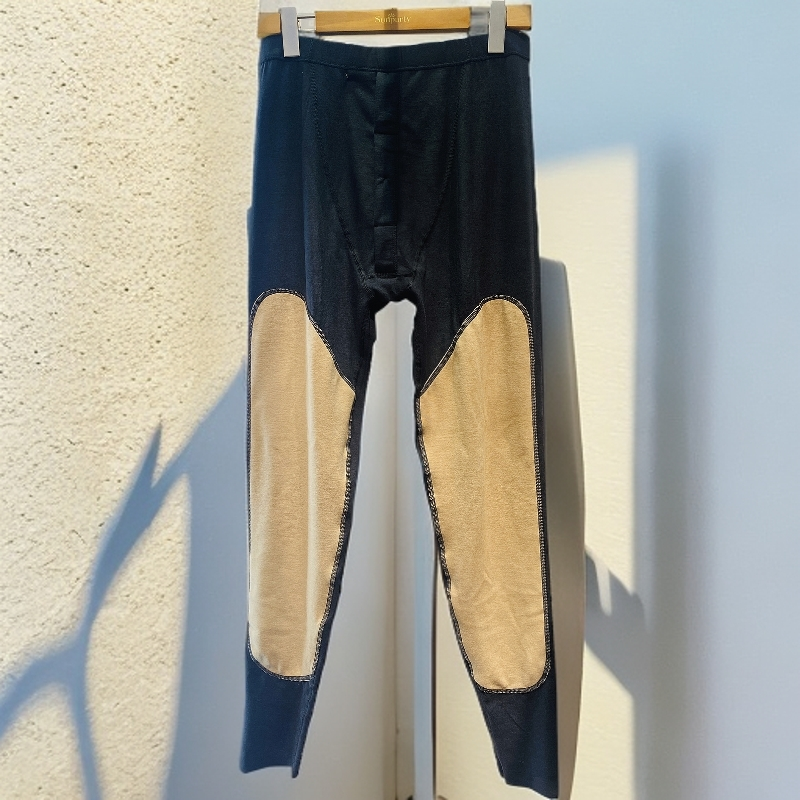 【一亩地品牌】羊毛蚕丝护膝男女保暖裤高腰秋冬