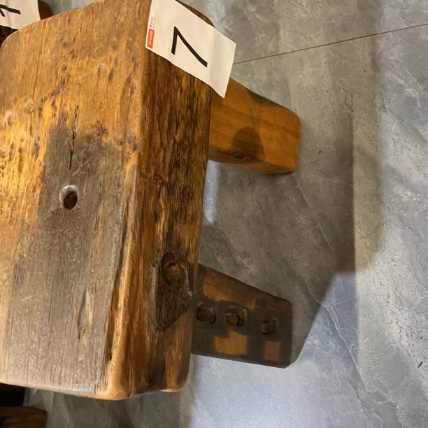 烫蜡工艺老船木凳子精品大短凳长凳小台小桌椅（直播间专拍）