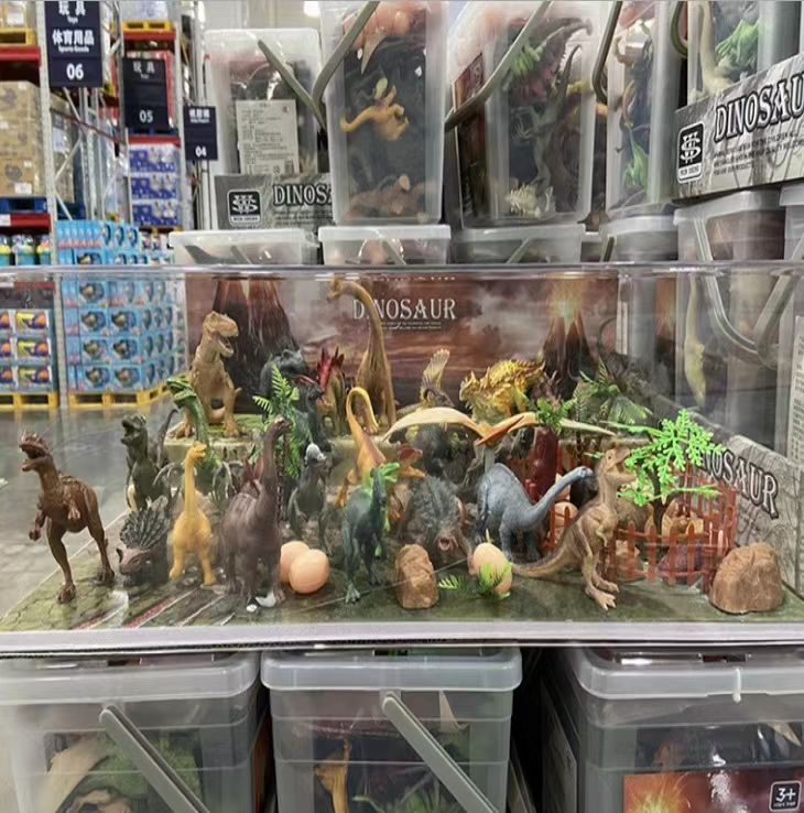 山MU同款恐龙世界软胶玩具