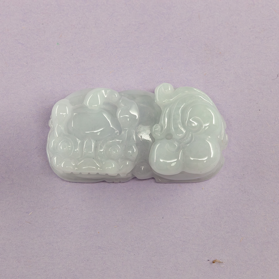 西茜手镯天然缅甸翡翠镯心料貔貅（送高货绳多样性发货一件）