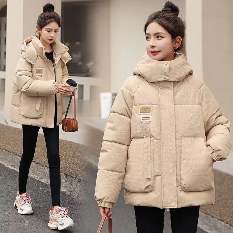 雅鹿短款羽绒服女冬季2023年新款学生韩版加厚面包服棉袄潮
