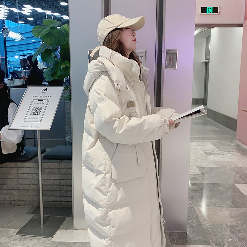 雅鹿面包服羽绒棉衣羽绒服女冬季外套中长款厚棉袄2023年新款潮