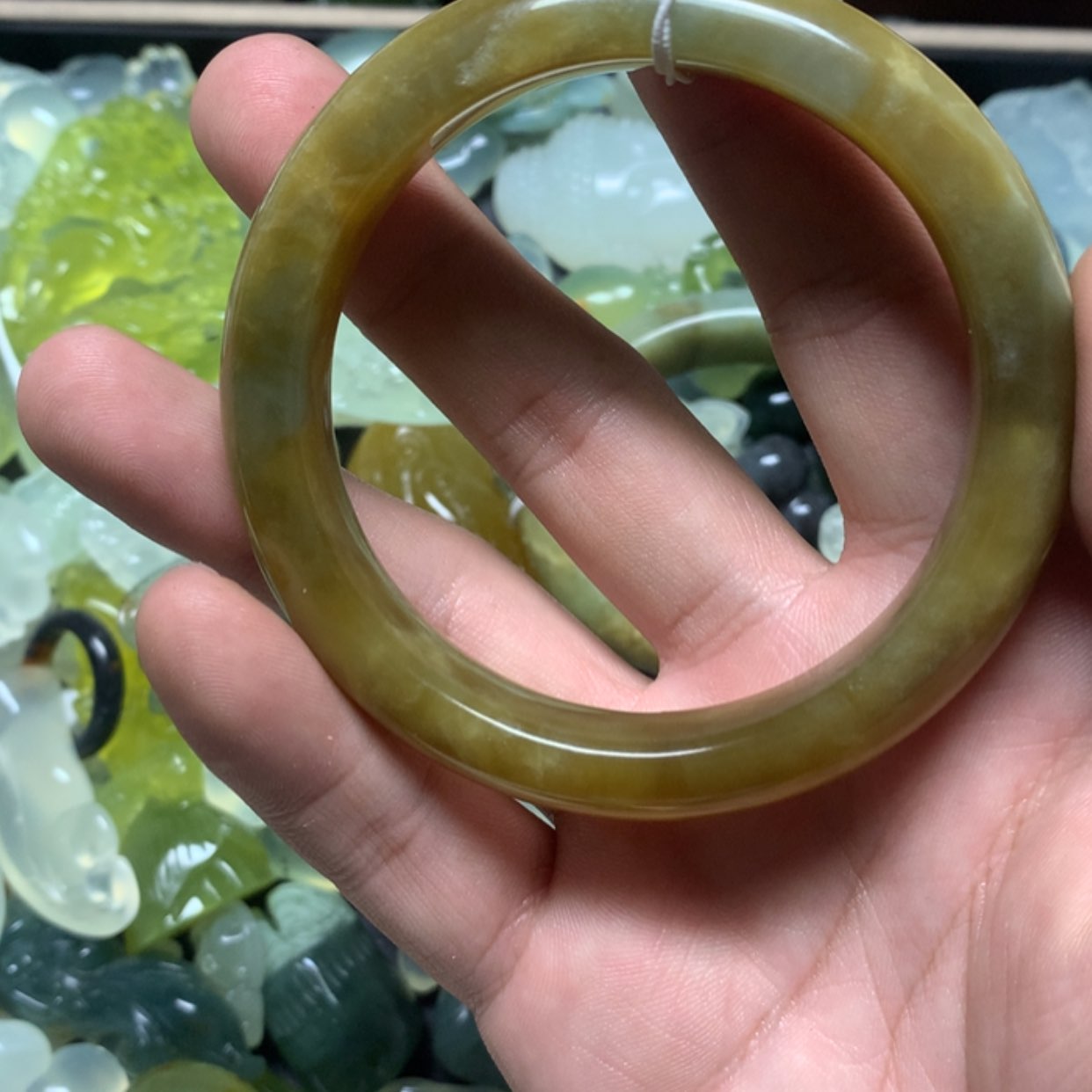 【闪购商品】蛇纹石玉挂坠。卡60未镶嵌大****