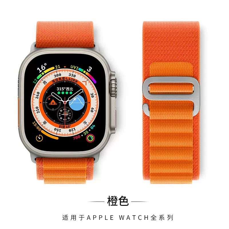 适用applewatch表带苹果手表iwatch7米兰磁吸金属s8表带8ultra49