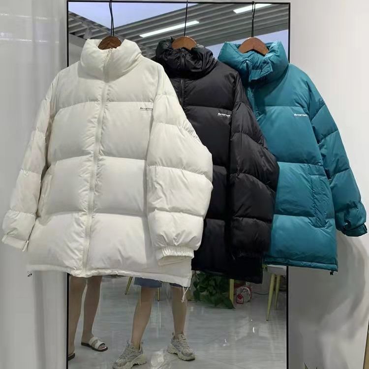 雅鹿羽绒服女2023新款韩版宽松学生地球服冬季短款立领外套潮流面