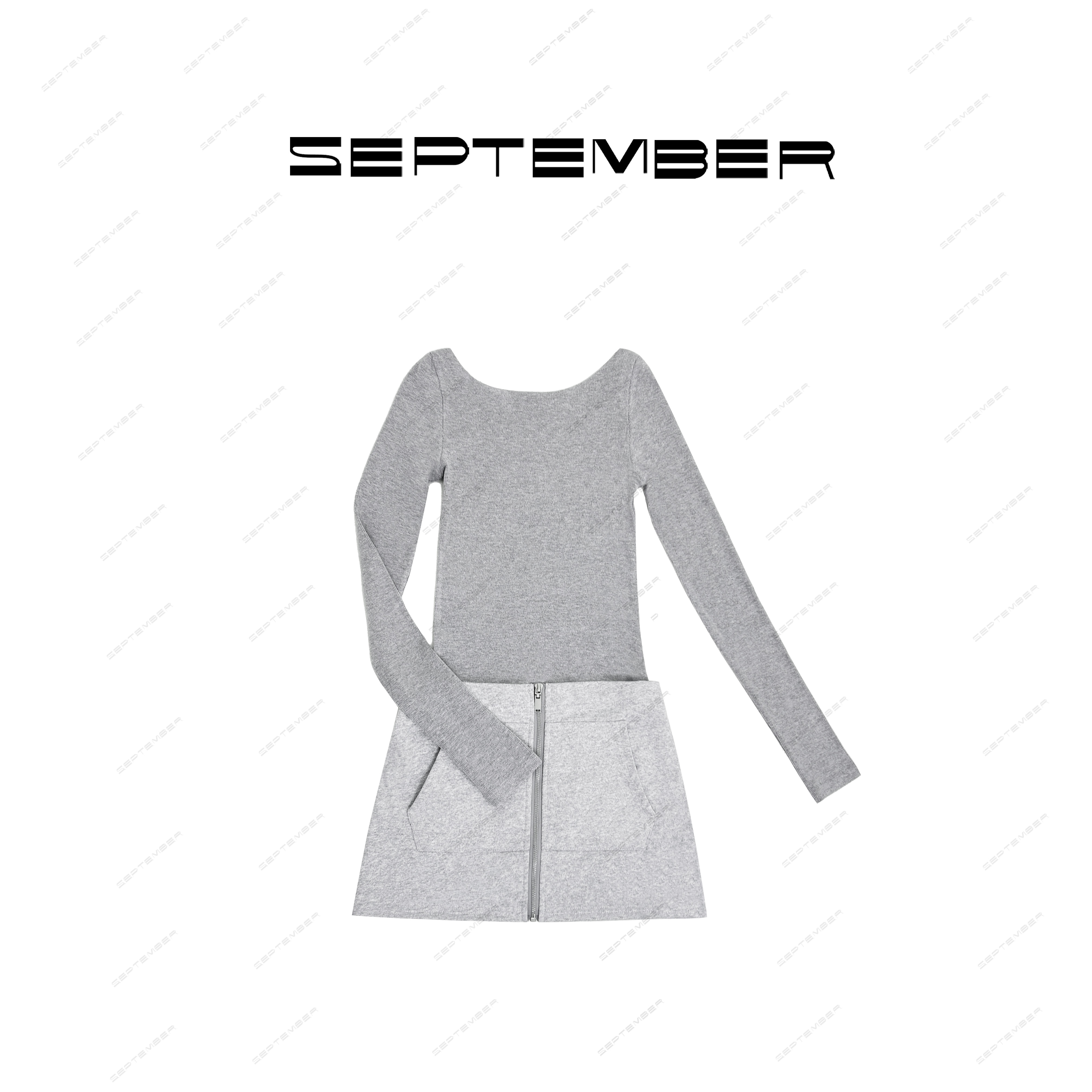 秋季新款断码捡漏.“不做选择”打底裙连体拼接裙 4033/11