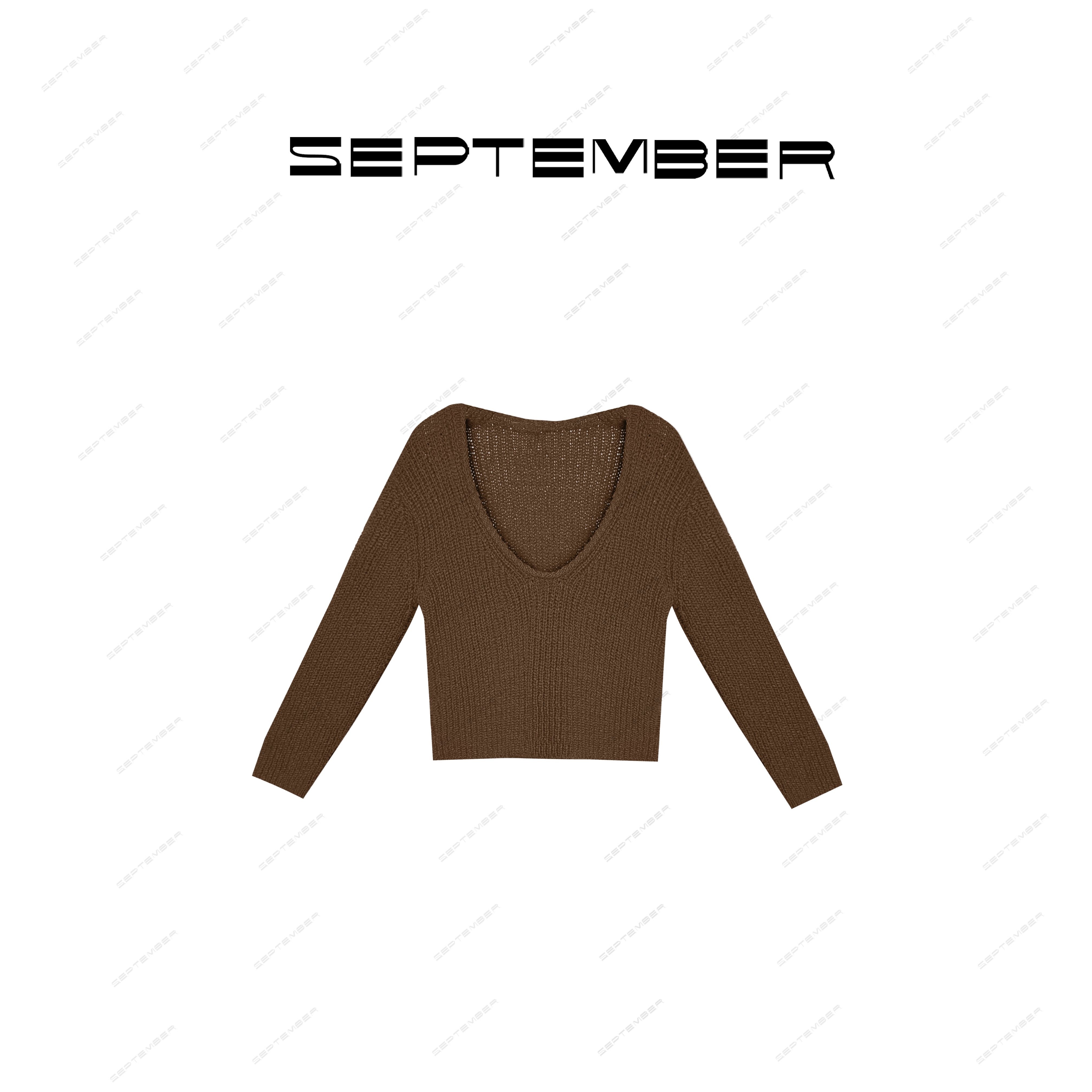 秋冬季新款断码捡漏.【精致内里】V领粗织针织上衣 3746/11