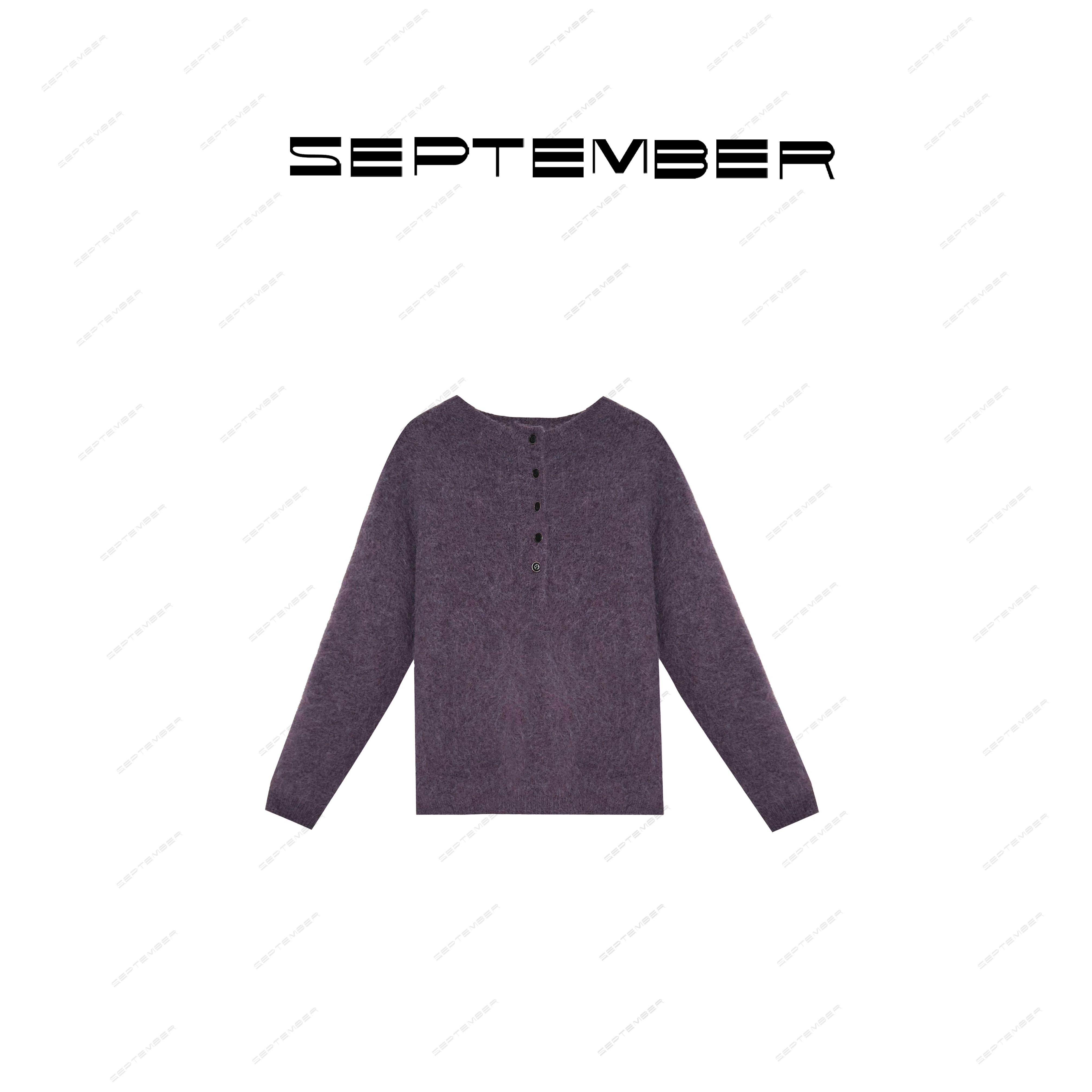 秋冬季新款断码捡漏. 【接纳自我】圆领排扣慵懒感毛衣 3842/11