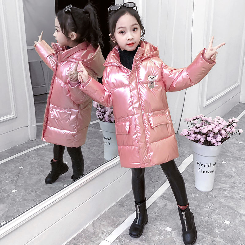 2023新款羽绒服女童袄冬装新款洋气中大童免洗羽绒服加厚宝宝中长