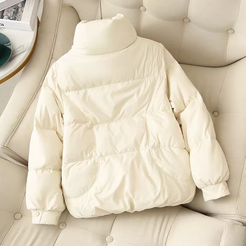 新款2023羽绒服小个子短款羽绒服女冬季新款韩版休闲时尚面包服外