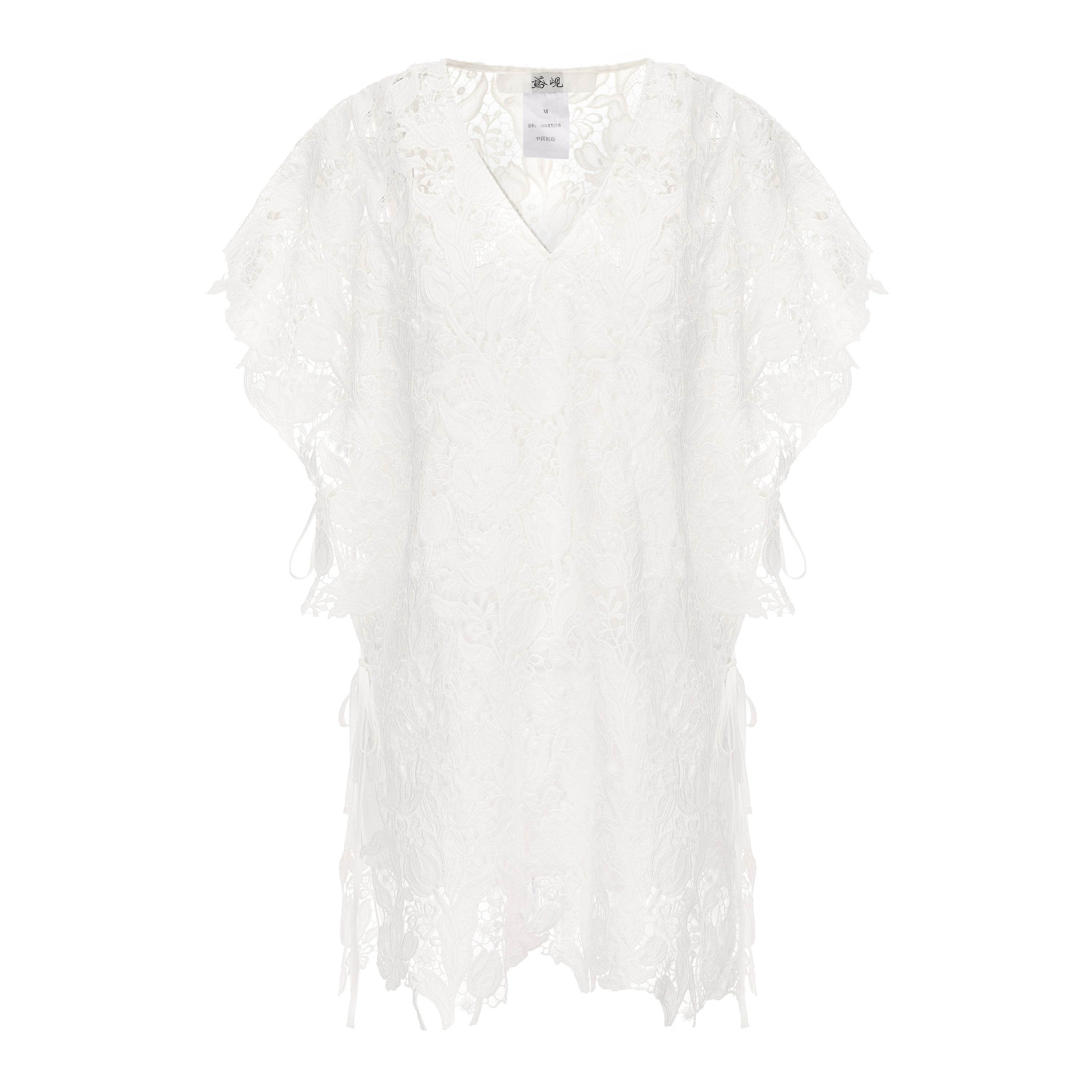 【鸢岘】郁留香立体花朵蕾丝系带上衣气质小衫夏季