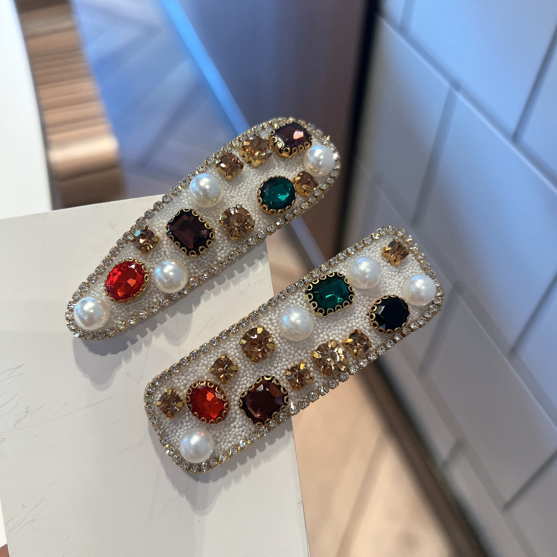 发卡头饰发饰日韩发夹轻奢侧边夹气质BB夹夹子边夹韩版宫廷小香风