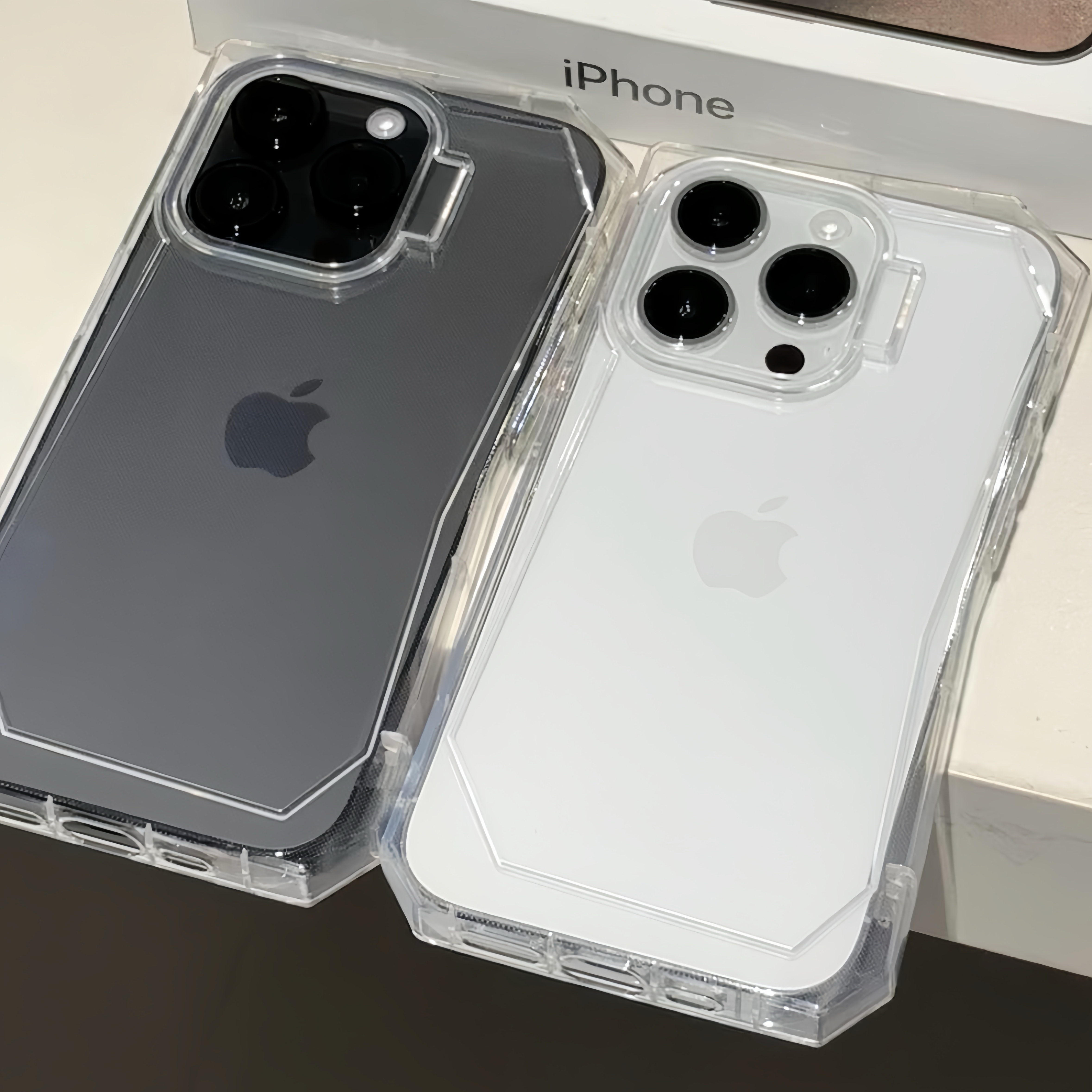 异形不规则纹苹果13手机壳iphone15/14promax潮酷11透明12套男款