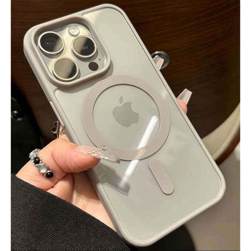 高级无线磁吸苹果15/14promax手机壳iPhone13肤感11透明12男女套