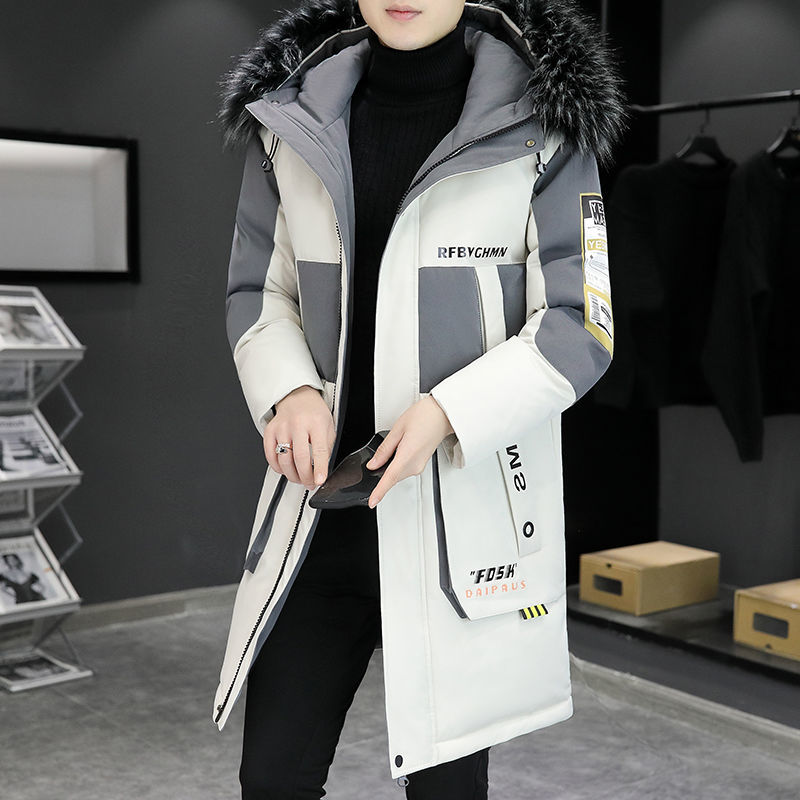 波登司羽绒服新款爆款羽绒衣男款中长款加厚羽绒潮流连帽韩版青少