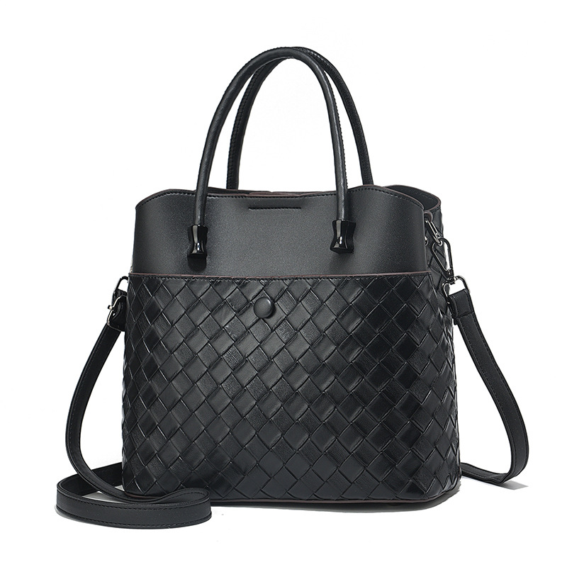 雅丹风女包2024新款大容量多隔层单肩手提包百搭通勤托特包水桶包