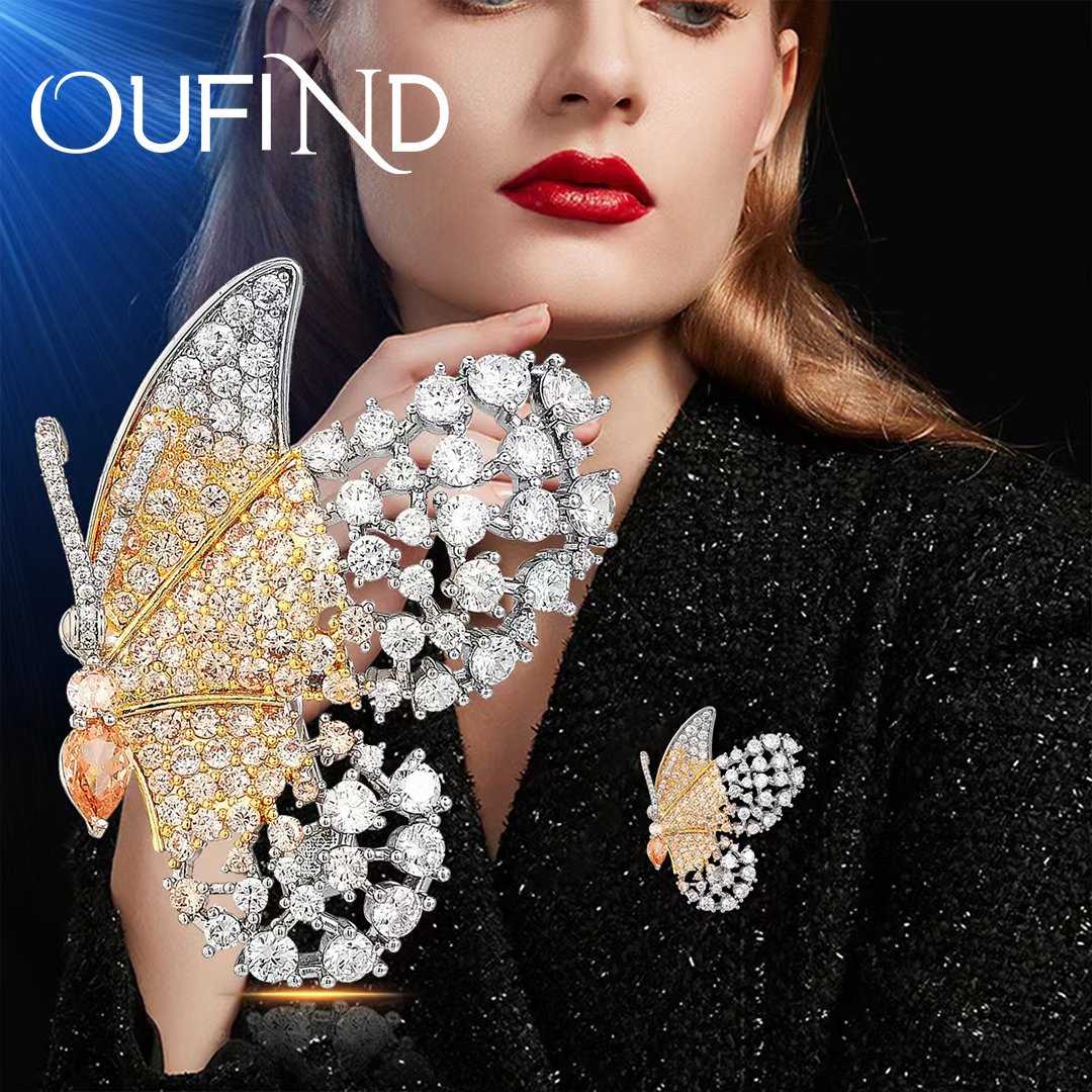 OF英 蝴蝶胸针轻奢高档时尚优雅简约~3927