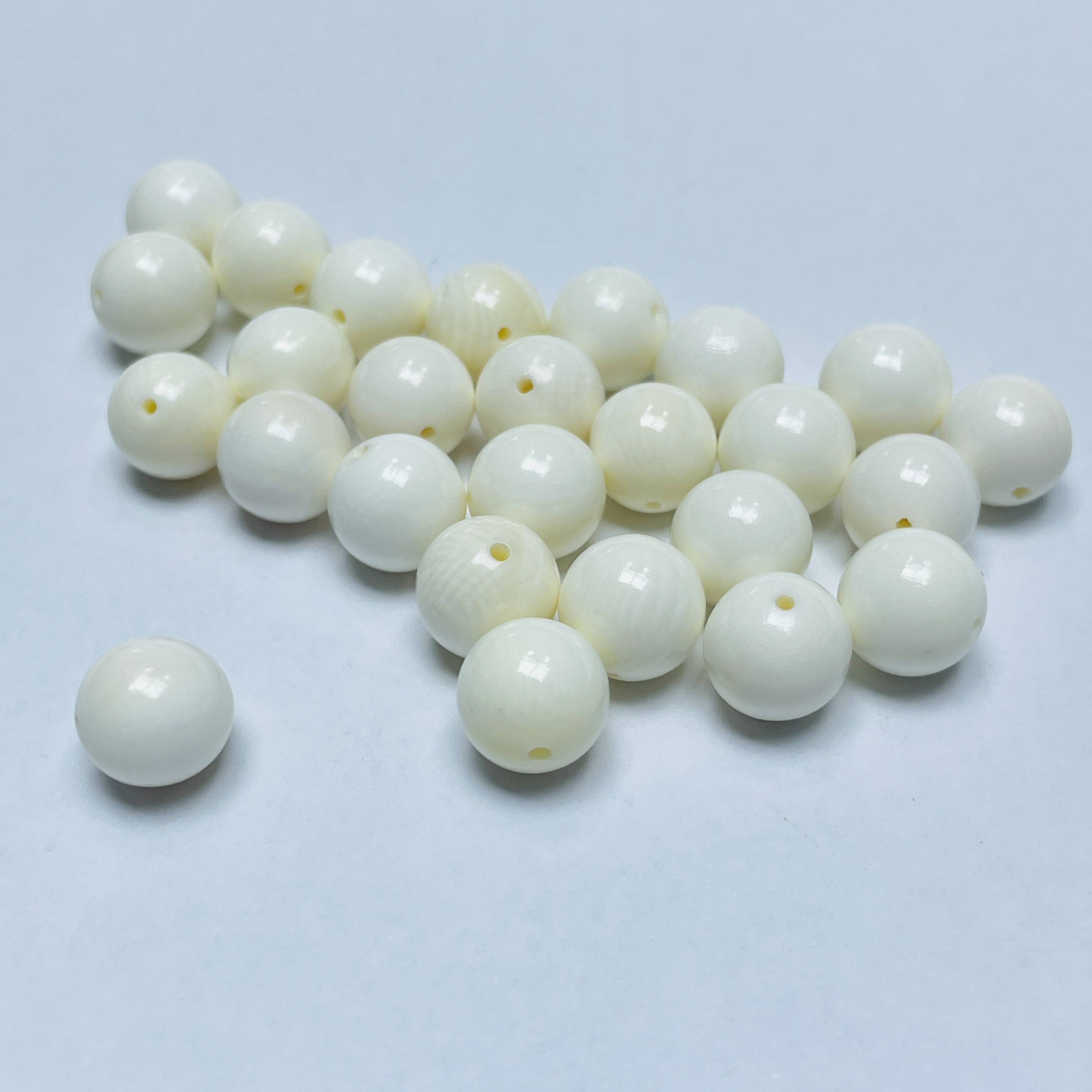  「戴琴珠宝」FR5157-猛犸牙10mm左右通孔单珠（多样性发其一）