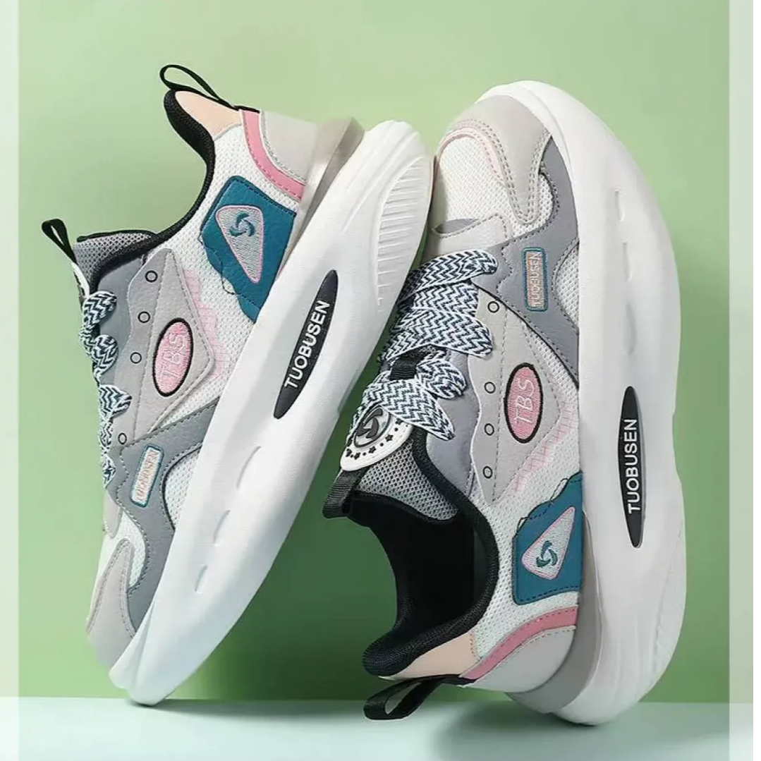 拓步森262健康鞋乘风破浪运动休闲鞋按摩磁疗振动减震透气女鞋