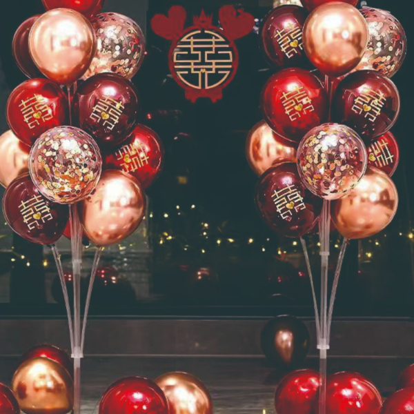 地飘婚庆订婚结婚地飘立柱装饰场景布置简单