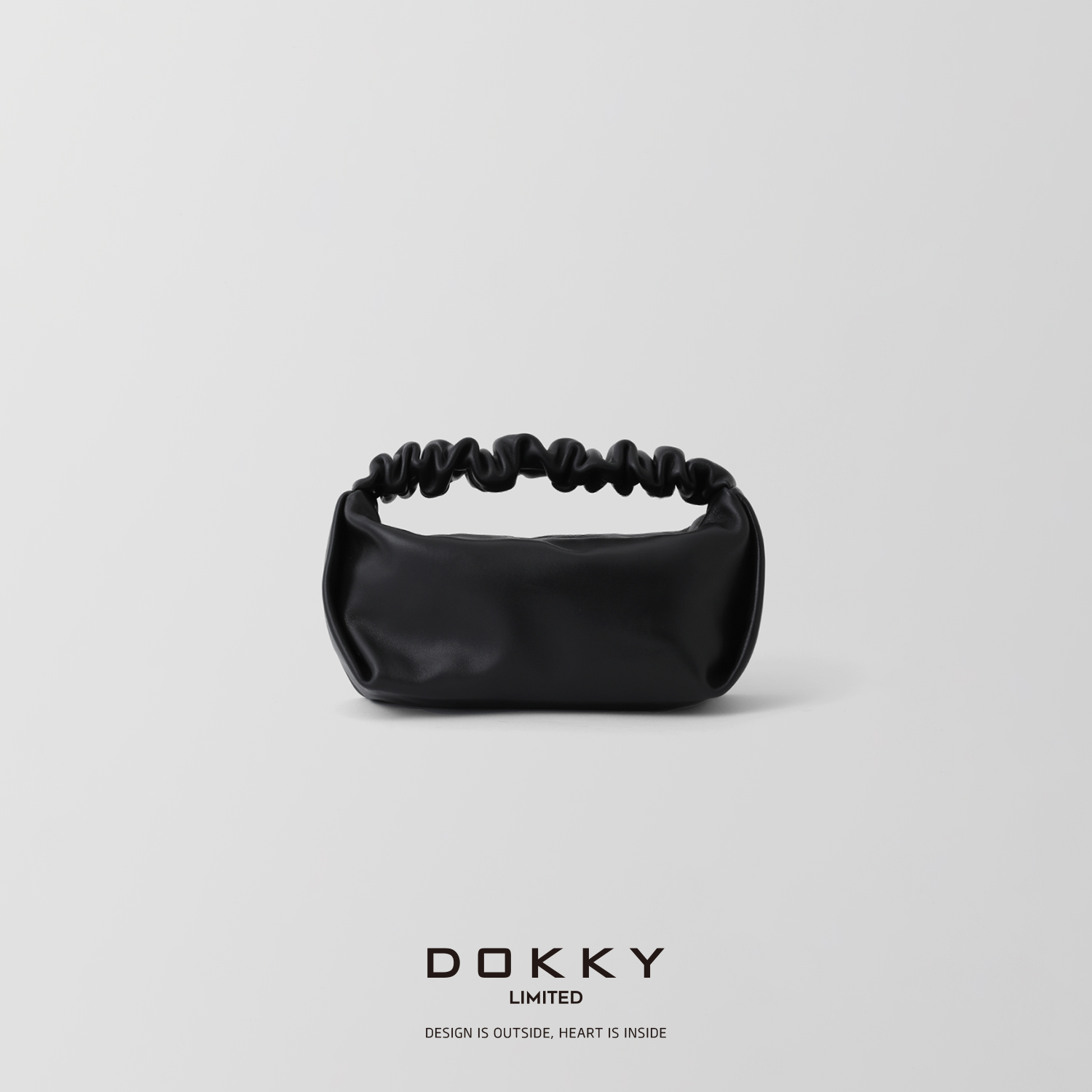 双旦【大王*云朵饭盒包】DOKKY羊皮丨时髦褶皱手拿小包32392803