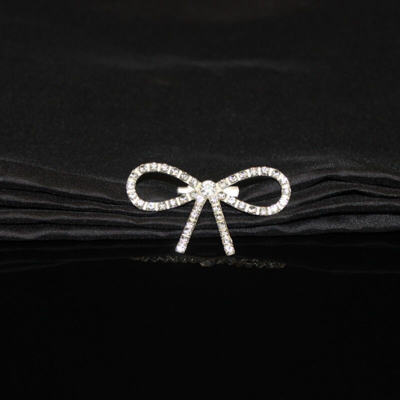亮钻蝴蝶结别针