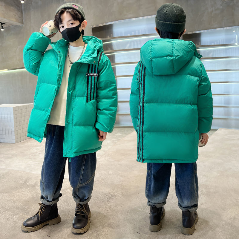 巴拉巴拉男童羽绒服冬装2023新款秋冬加厚保暖外套中大儿童白鸭绒