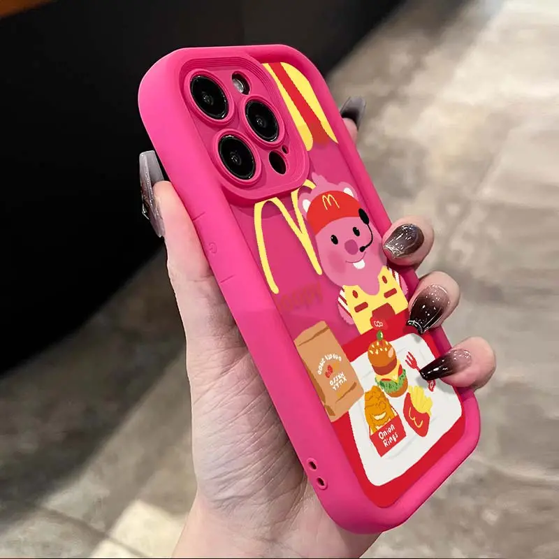 m记loopy适用15苹果14多巴胺手机壳iPhone13promax磨砂12/11全包7