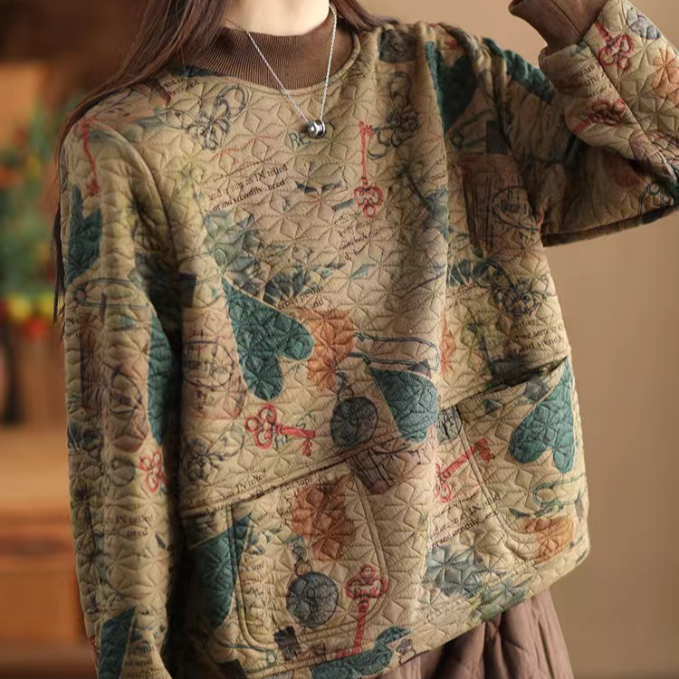 6375新款春秋休闲百搭气质显瘦长袖上衣卫衣T恤