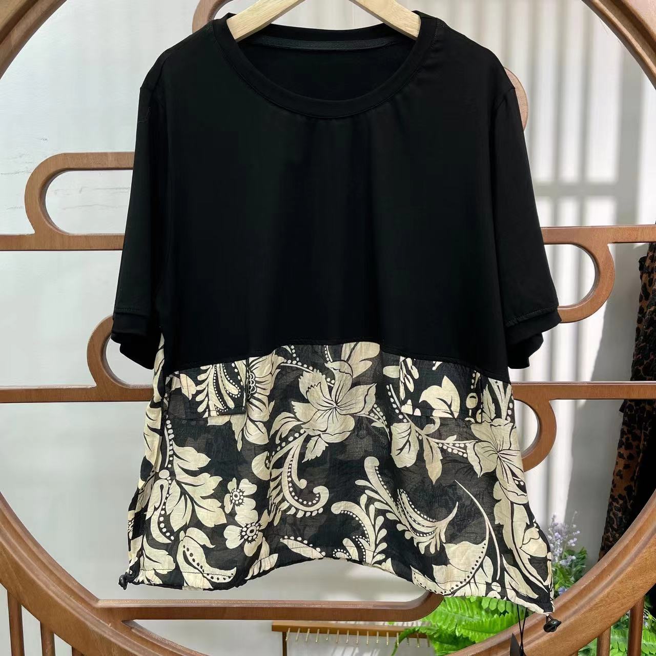 3193新款夏季气质减龄T恤小衫