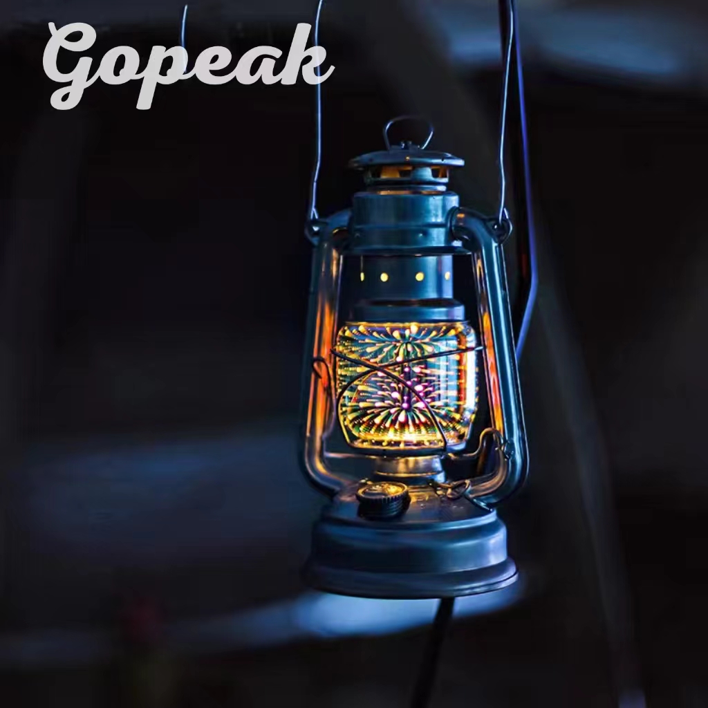 【新粉浮力】火手灯户外复古彩色便携野营煤油灯精品德国拍照好物