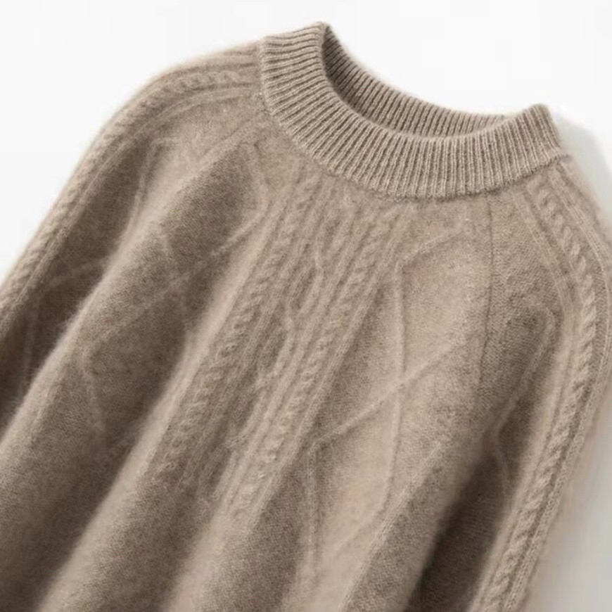 baby/Cashmere 100%羊绒 重工纽花儿童男女打底衫宝宝羊绒毛衣