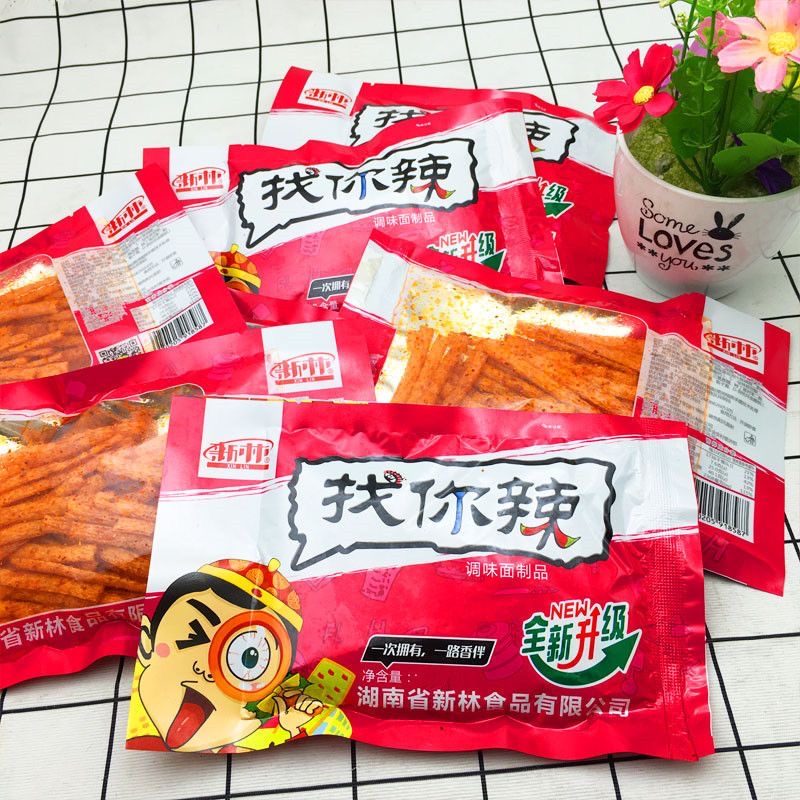 吃货找你妹辣条重庆麻辣面筋小吃80后90后童年学生儿时怀旧小零食