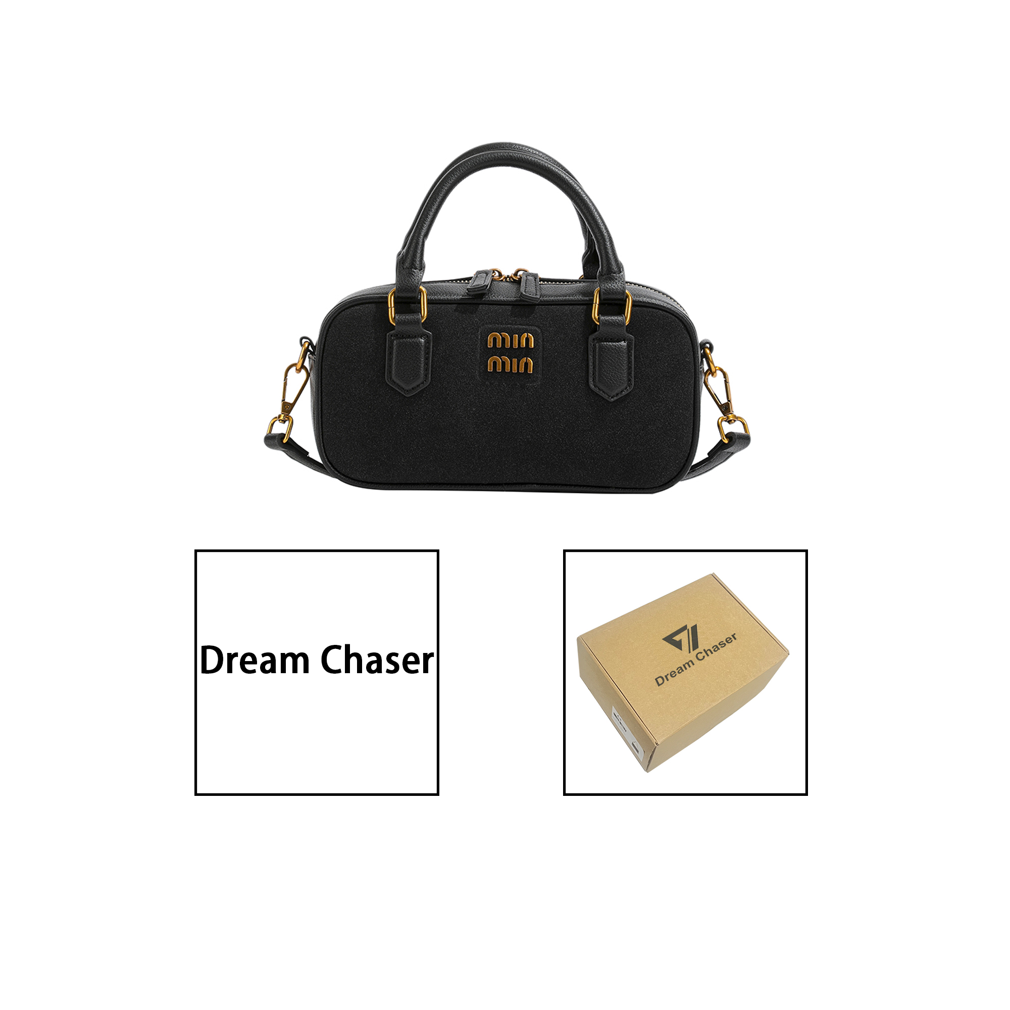 【带礼盒】DreamChaser 新款高级质感大容量百搭时尚腋下斜挎包K-42