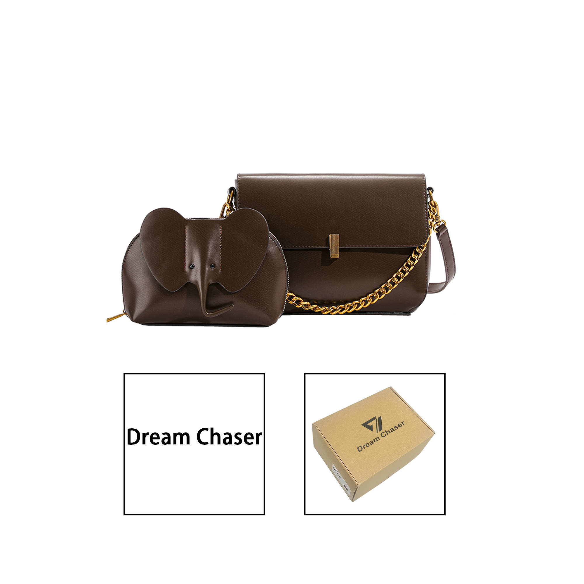 【带礼盒】DreamChaser 新款高级质感大容量百搭时尚腋下单肩包 Y-4