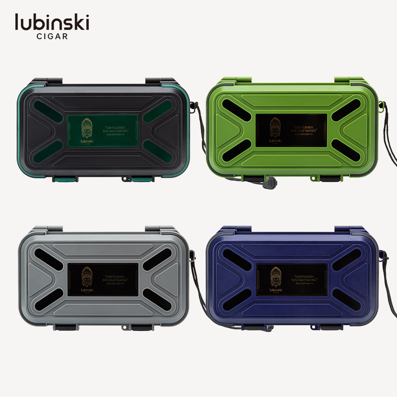 LUBINSKI ABS塑料5支装户外出行便携雪茄盒 YJA-50022