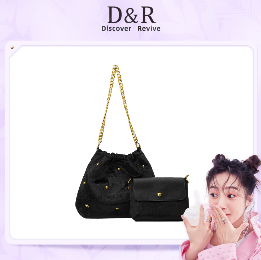 【梓薇推荐】Discover Revive新年限定时尚百搭丝绒大容量包（E380）