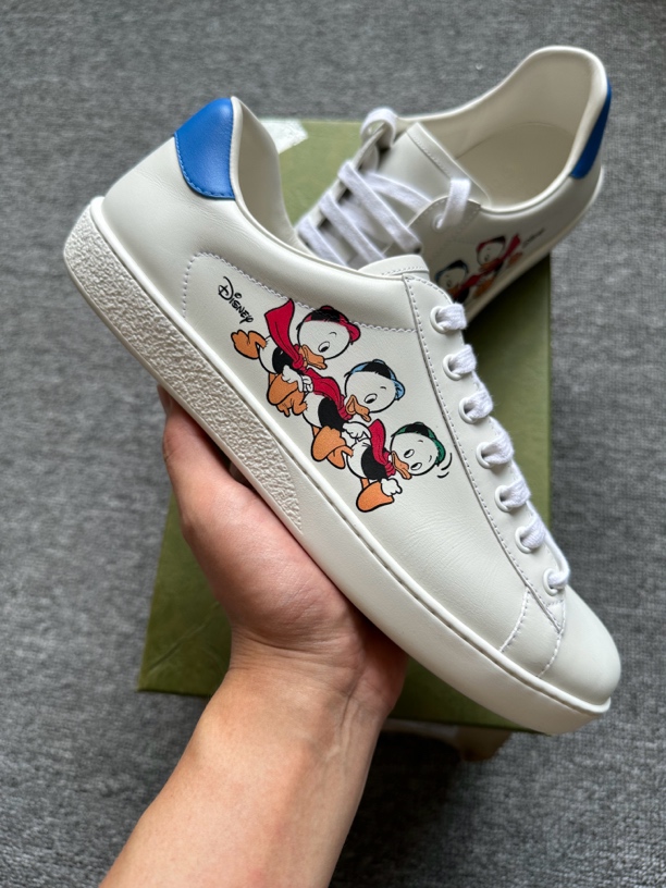 全新未使用 GUCCI/古驰 迪斯尼联名款三只小鸭板鞋