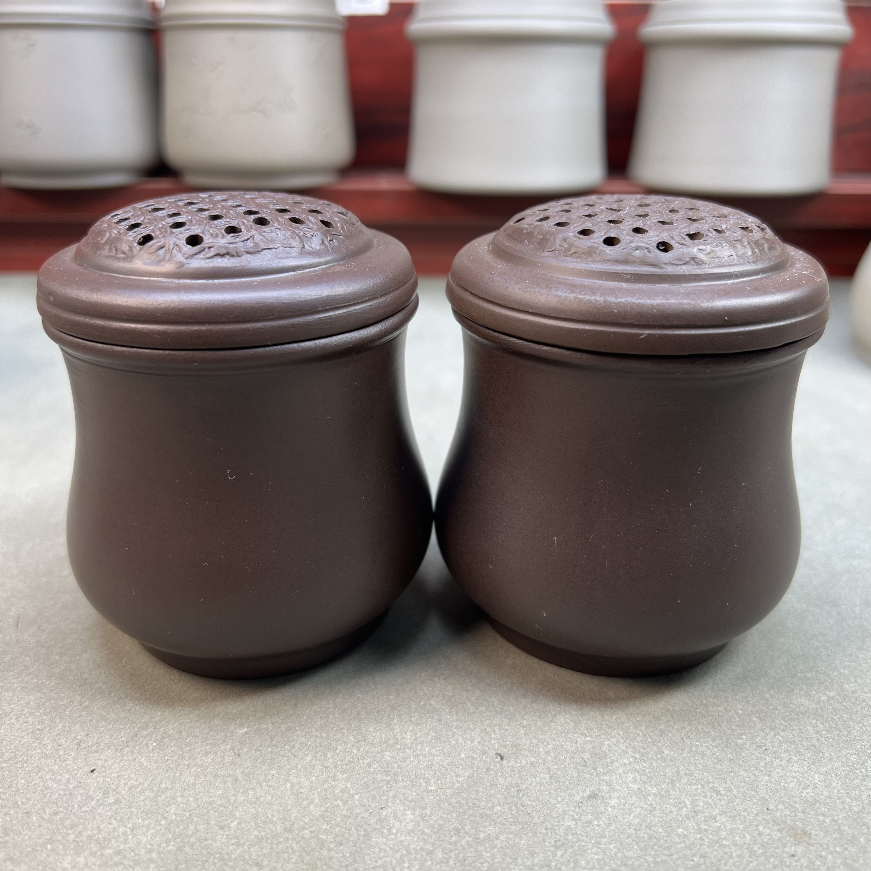 「紫砂老罐」油葫芦叫罐紫砂叫罐包含食碗水碗