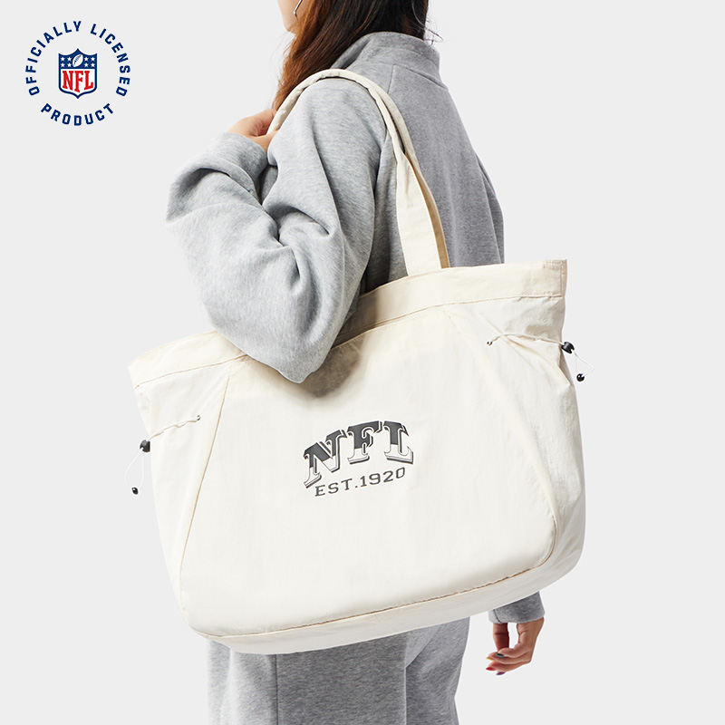 NFL通勤托特包大容量女大学生上课书包小众高级感单肩包百搭包包