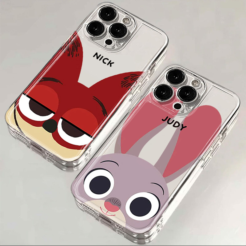 狐狸兔子苹果15/14/13Pro/12/11荣耀OPPOVIVO华为小米情侣手机壳X
