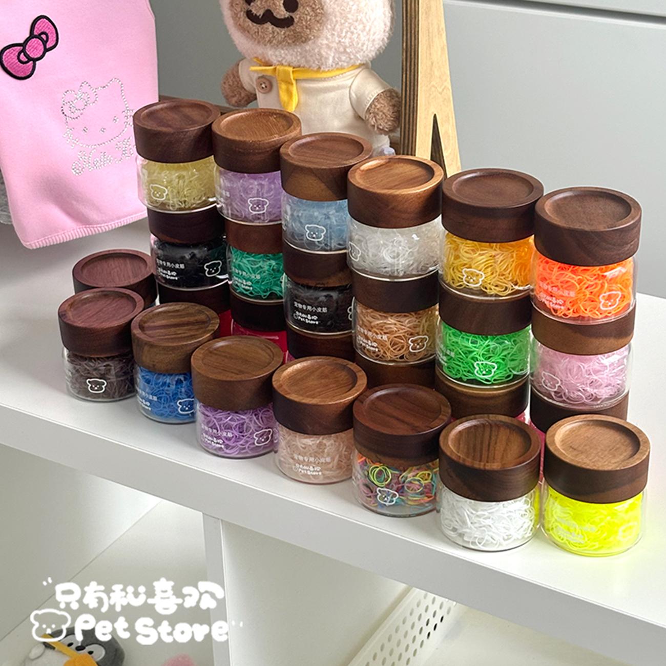 宠物迷你专用小皮筋狗狗橡皮筋不伤毛马尔济斯约克夏扎辫子细发圈