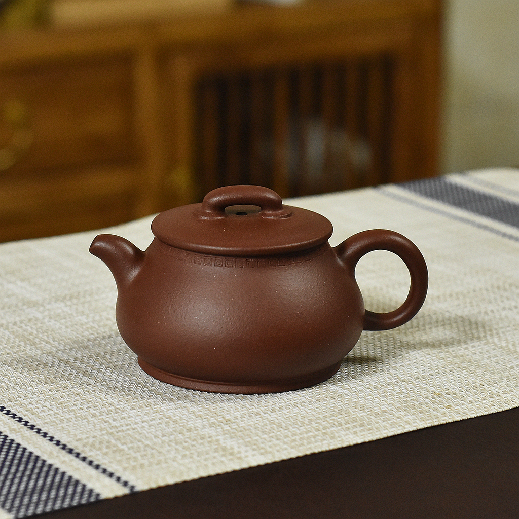 儒相 零添加原矿羊角山紫泥 160cc 大口实用器 宜兴紫砂壶