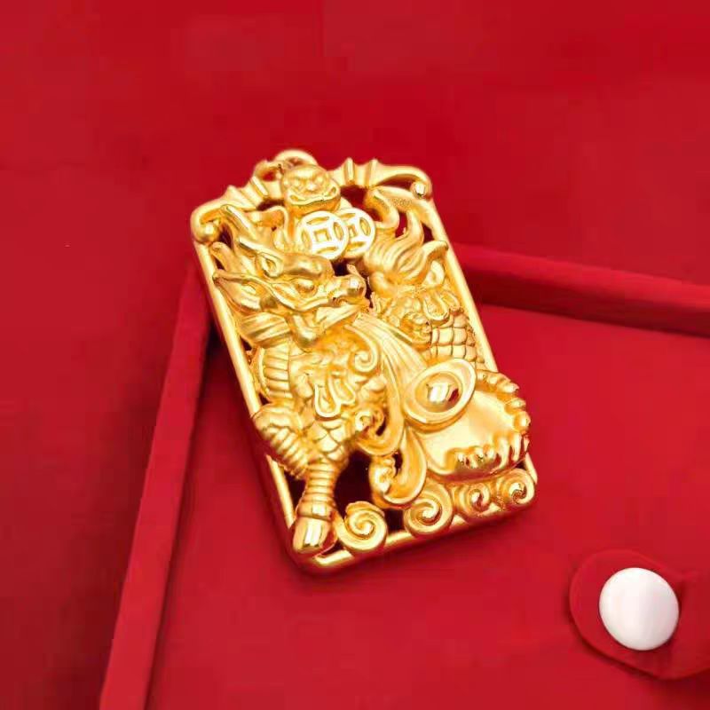 合金吊坠 【精工麒麟吊牌】 立体祥云吊牌 经典时尚