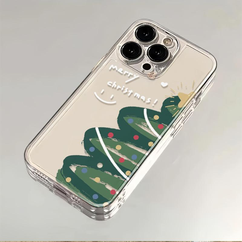 半边圣诞树适用苹果小米oppovivo华为iPhone12/13/14/15pro手机壳